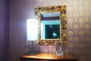 Specchio cornice legno