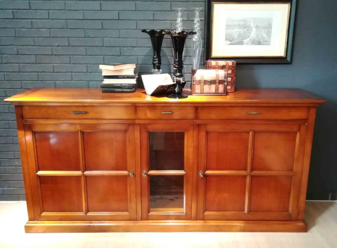 Credenza 3 porte ciliegio