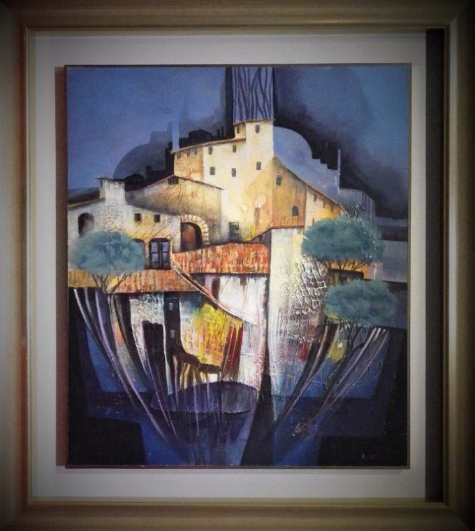 Cagili Giovanni - Paesaggio emiliano - 60x70 cm