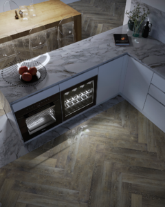 Cucina marmo e legno D'Amico Arreda