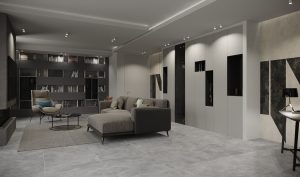Idea arredamento e illuminazione soggiorno Progetto D'Amico Arreda